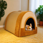 Fold-Flat Plush Pet House — design and construction details