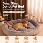 Oval Plush Bolster Pet Bed — design and construction details