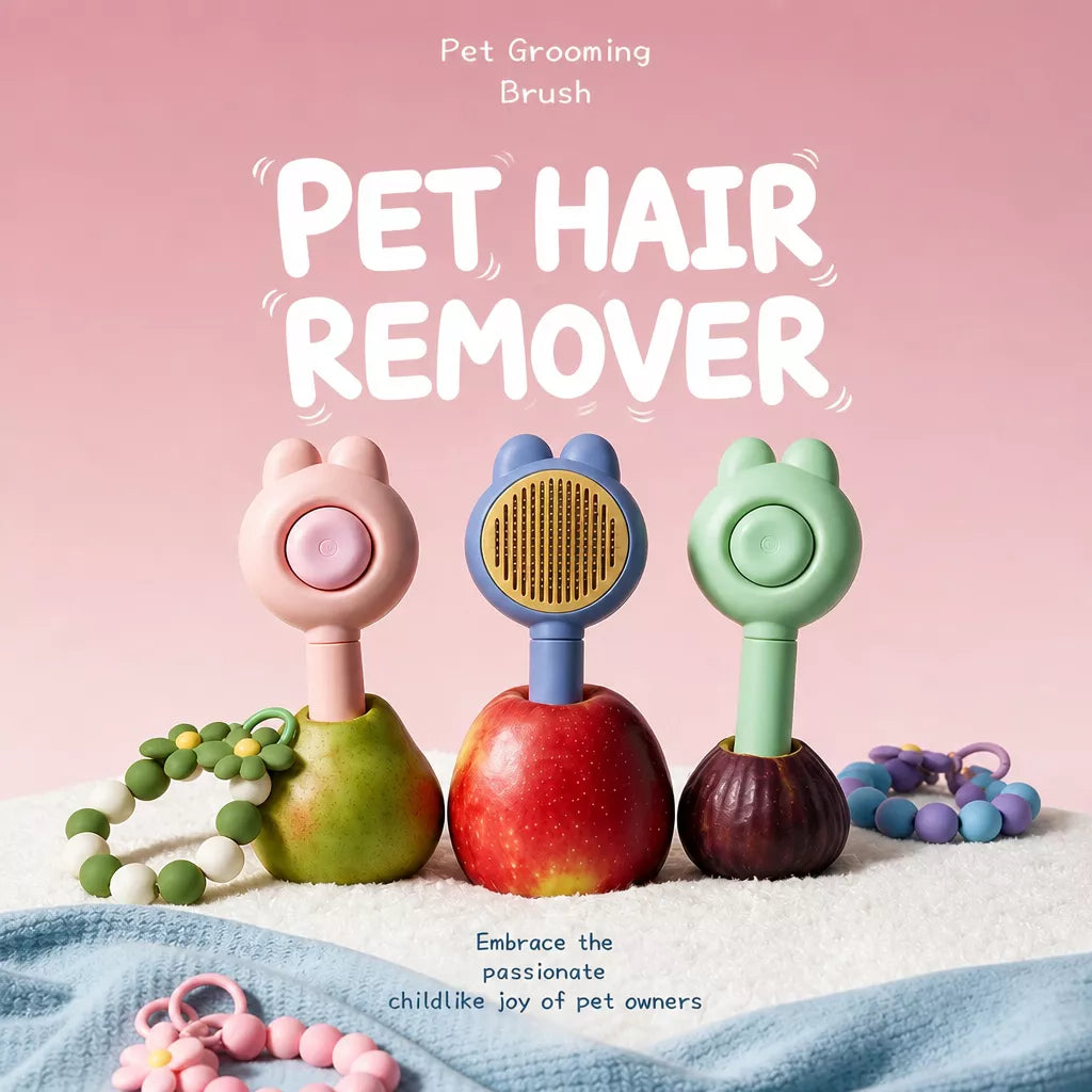 Self-Cleaning Pet Grooming Brush — design and construction details