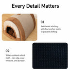 Fold-Flat Plush Pet House — design and construction details