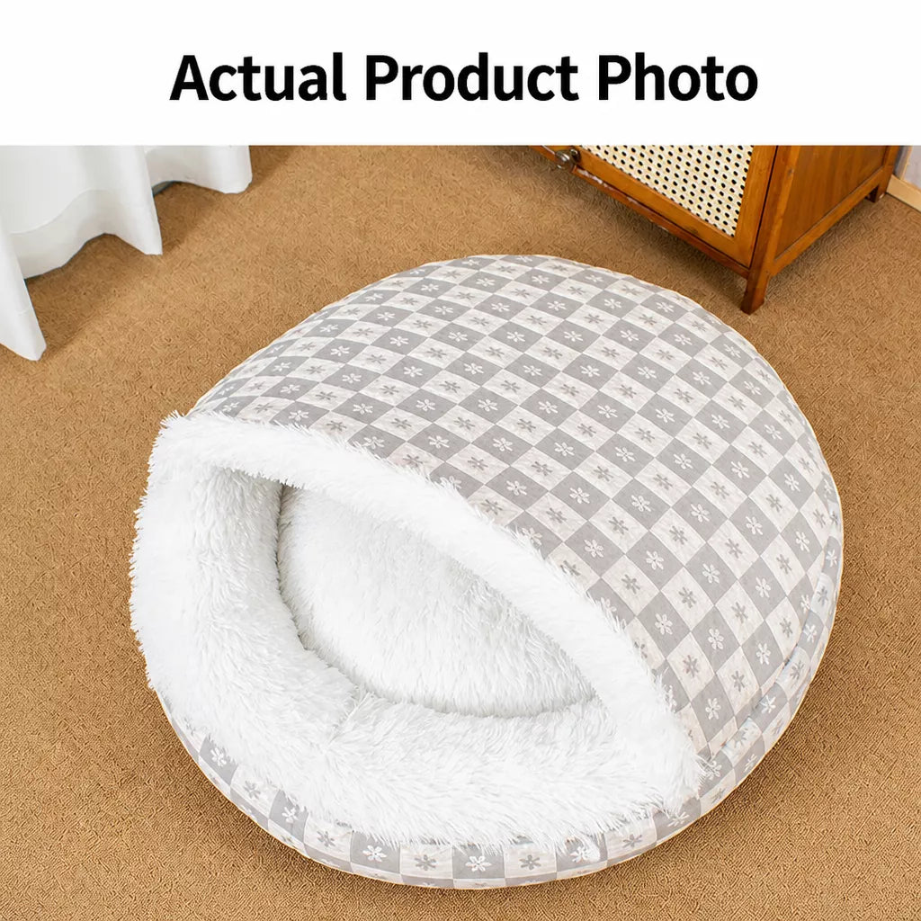 Plush Shell Cave Bed for Cats and Small Dogs - product detail