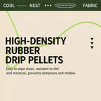 Dotted underside of the corduroy pet bed
