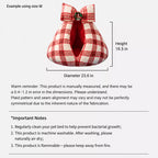 Plaid cave bed dimensions and care notes