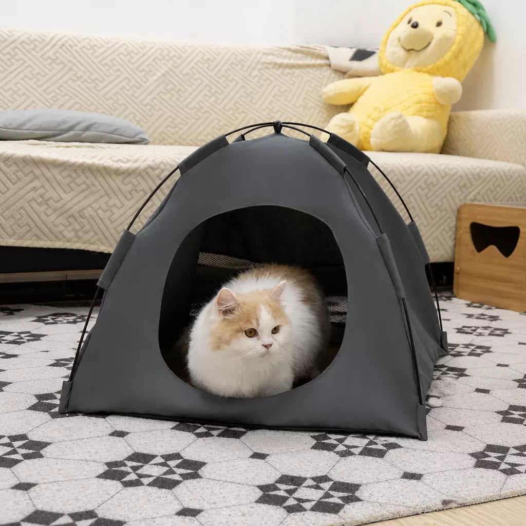 Portable Oxford Fabric Pet Tent Bed with Ventilation - product detail