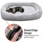 Giant Plush Bolster Dog Bed — design and construction details