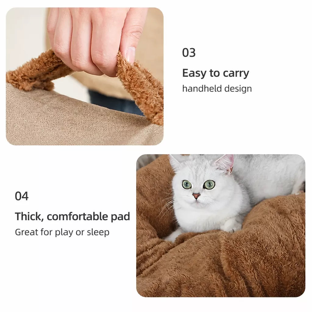 Fold-Flat Plush Pet House — design and construction details
