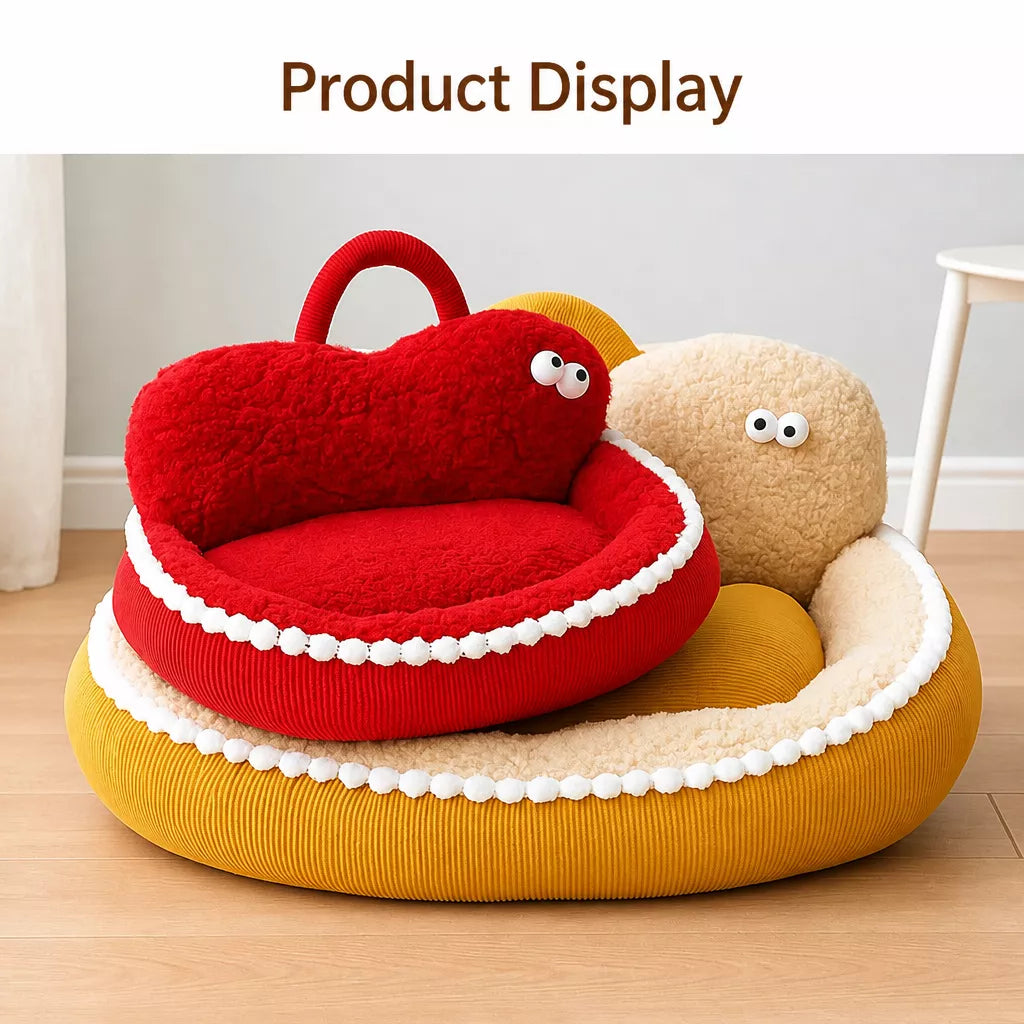 Corduroy Bolster Pet Bed — design and construction details