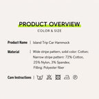 Pet car bed fabric composition and care symbols