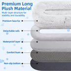 Giant Plush Bolster Dog Bed — design and construction details