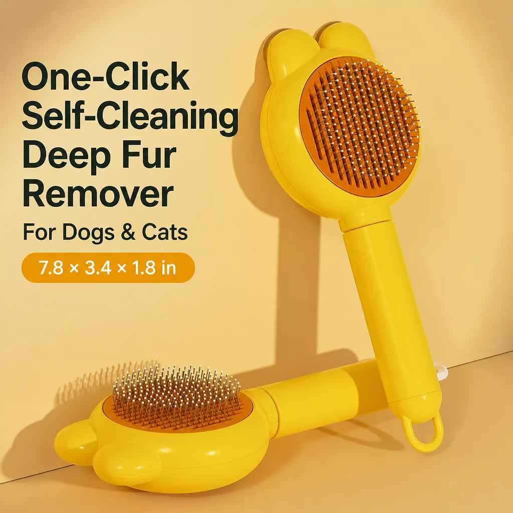 Long-Hair Pet Pin Brush for Cats and Dogs