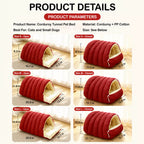 Semi-Enclosed Foam Pet Bed for Cats and Small Dogs