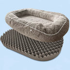 Giant Plush Bolster Dog Bed — design and construction details
