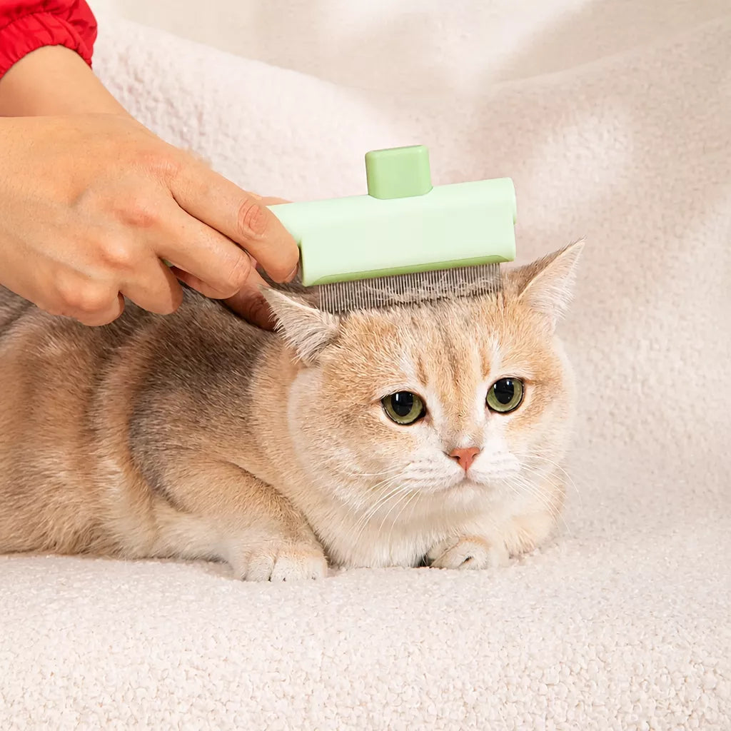 Self-Cleaning Pet Grooming Comb for Cats and Dogs