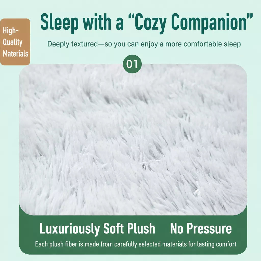 Giant Plush Bolster Dog Bed — design and construction details