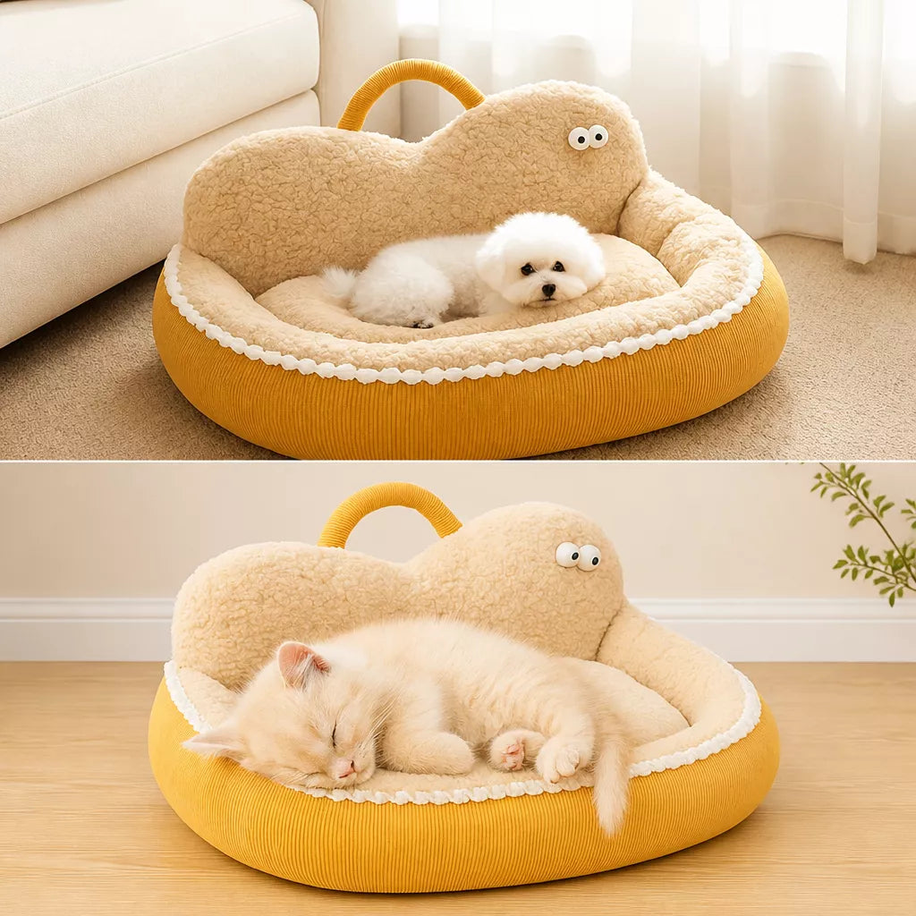 Corduroy Bolster Pet Bed — design and construction details