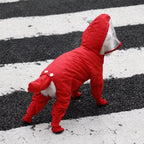 Four-Leg Dog Rain Suit with Clear Hood and Leash Access - product detail