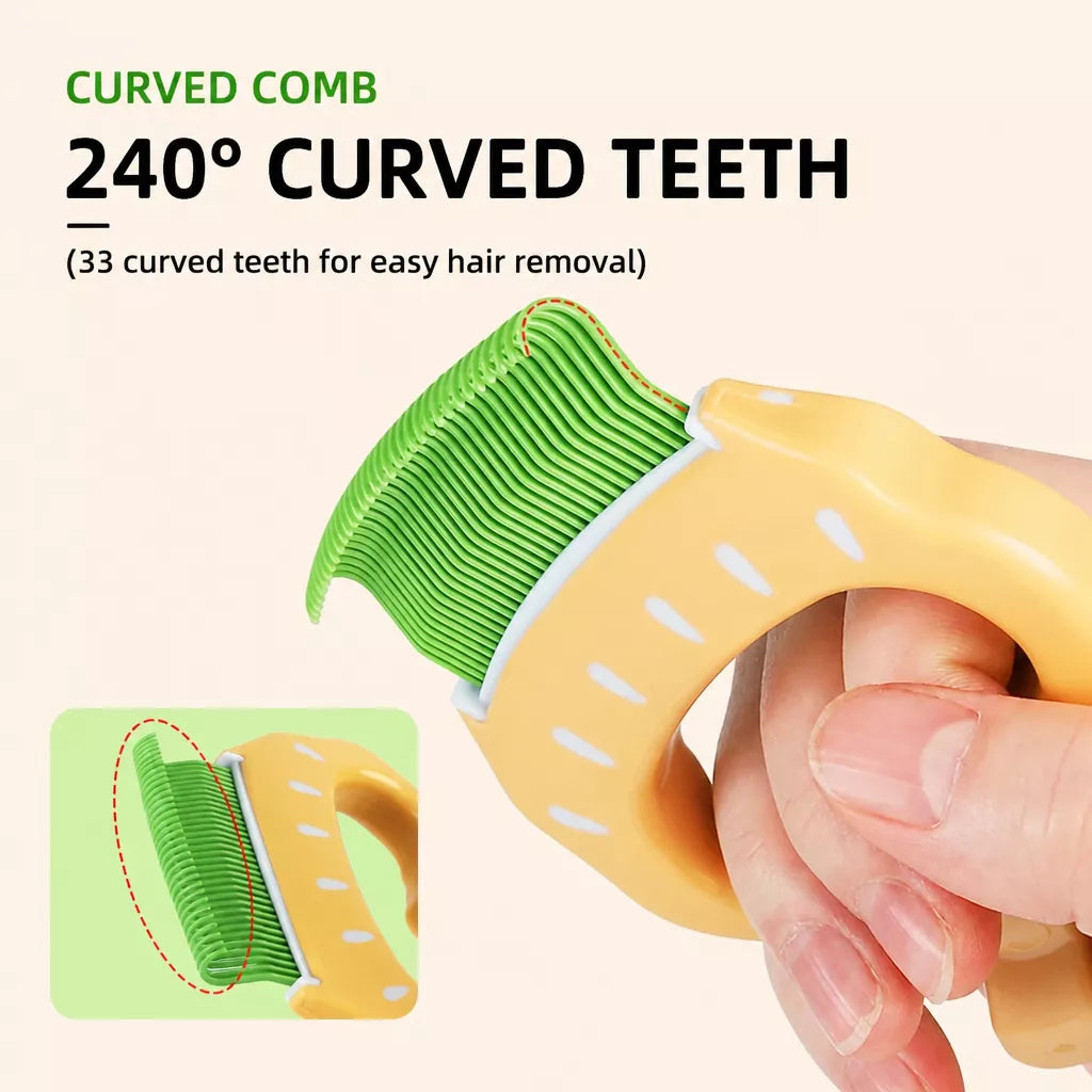 Shell Pet Grooming Comb — design and construction details
