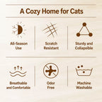 Portable Oxford Fabric Pet Tent Bed with Ventilation - product detail