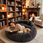 Giant Plush Bolster Dog Bed — design and construction details