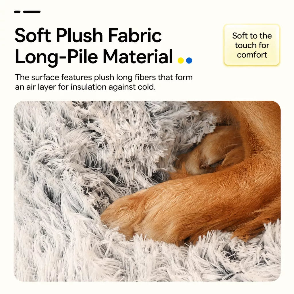 Giant Plush Bolster Dog Bed — design and construction details