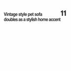 Retro pet sofa home styling panel