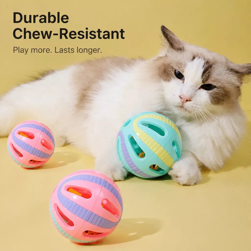 Silicone Cat Bell Ball Toy