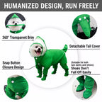 Four-Leg Dog Rain Suit with Clear Hood and Leash Access - product detail