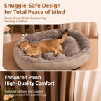 Oval Plush Bolster Pet Bed — design and construction details
