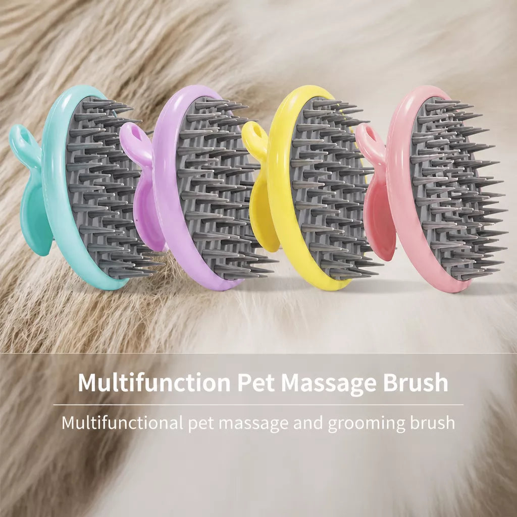 TPE Pet Bath and Massage Brush — design and construction details