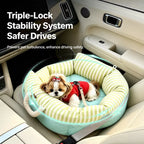 Striped Pet Car Bed — design and construction details