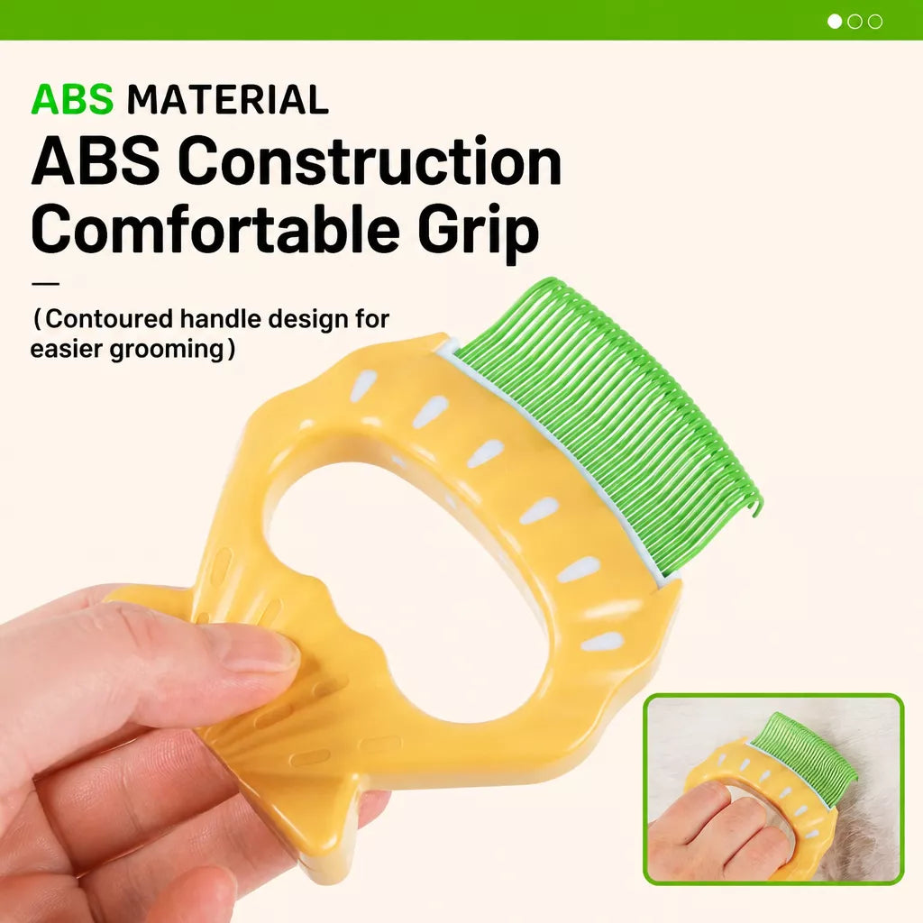 Shell Pet Grooming Comb — design and construction details