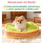 Color-Block Plush Pet Mat — design and construction details
