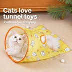 Cat Crinkle Tunnel and Hideaway Bag Toy