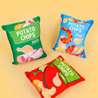 Plush Potato Chip Crinkle Toy for Dogs and Cats