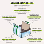 Car bed construction and storage pockets diagram