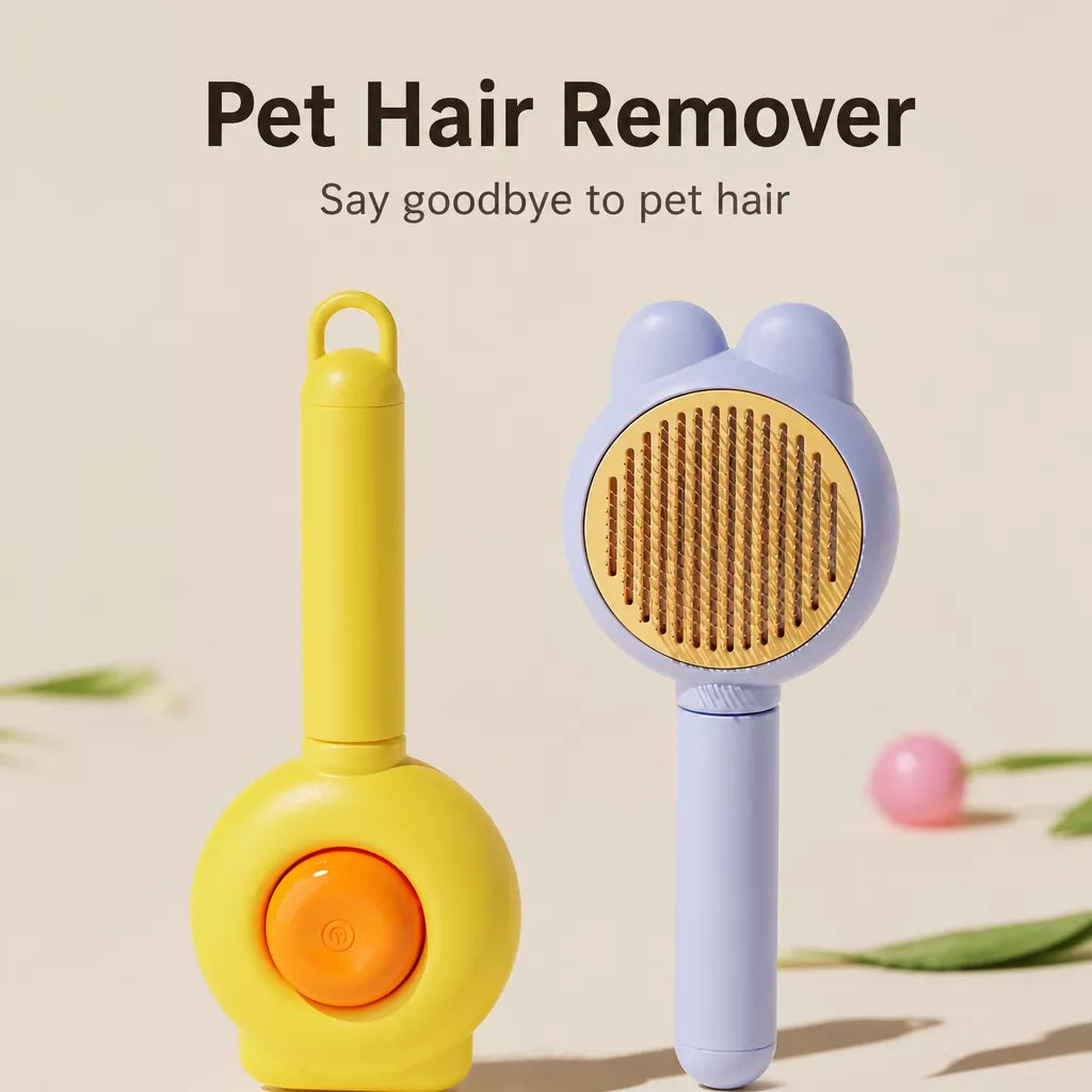 Long-Hair Pet Pin Brush for Cats and Dogs
