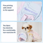 Printed back and flexible fabric detail on the dog tank