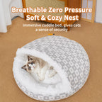 Plush Shell Cave Bed for Cats and Small Dogs - product detail