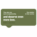 Decorative pet companionship message