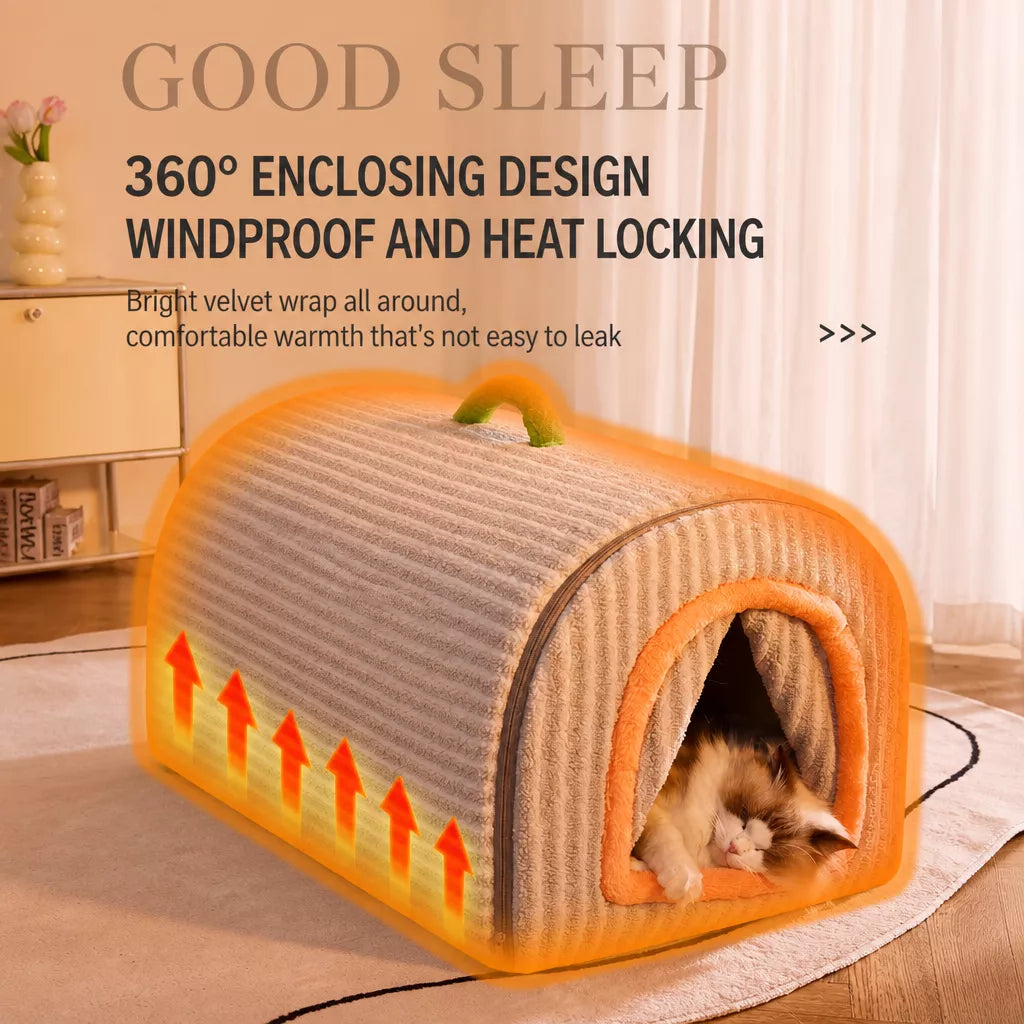 Enclosed Plush Pet House — design and construction details