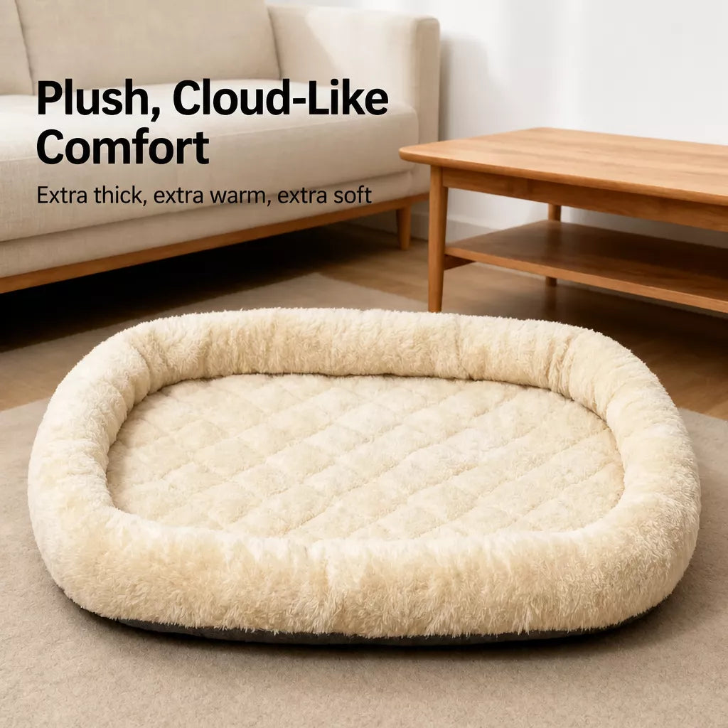 Quilted Plush Pet Bed — design and construction details