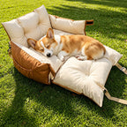 Faux Leather Pet Car Bed — design and construction details