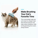 Stainless Steel Blade-Free Deshedding Comb for Cats & Dogs