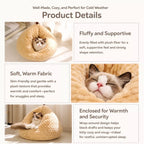 Textured Plush Cat Cave Bed — design and construction details