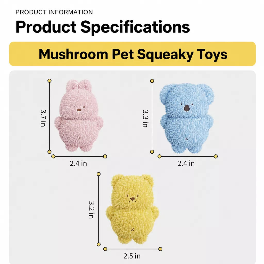 Plush Squeaky Dog Toy for Small Dogs
