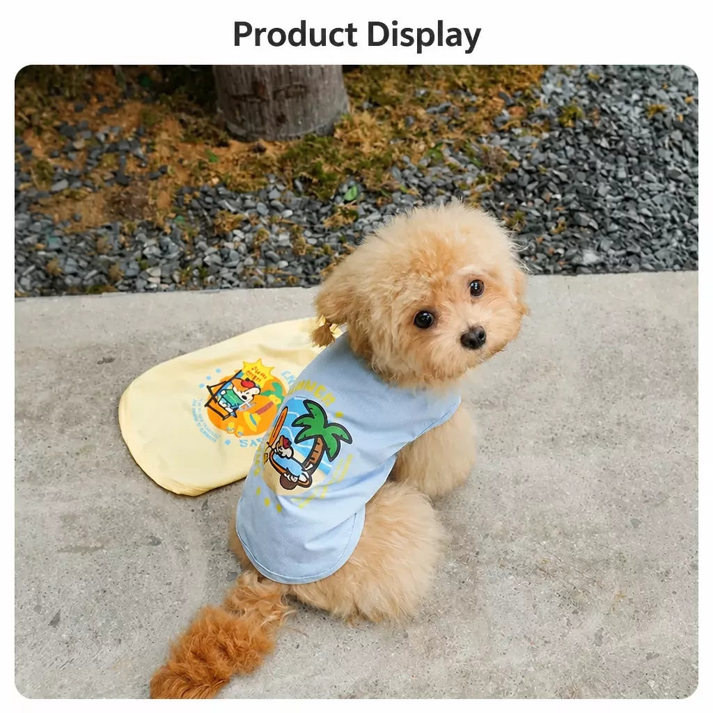 Summer Print Mesh Dog Tank Top for Small Dogs - product detail