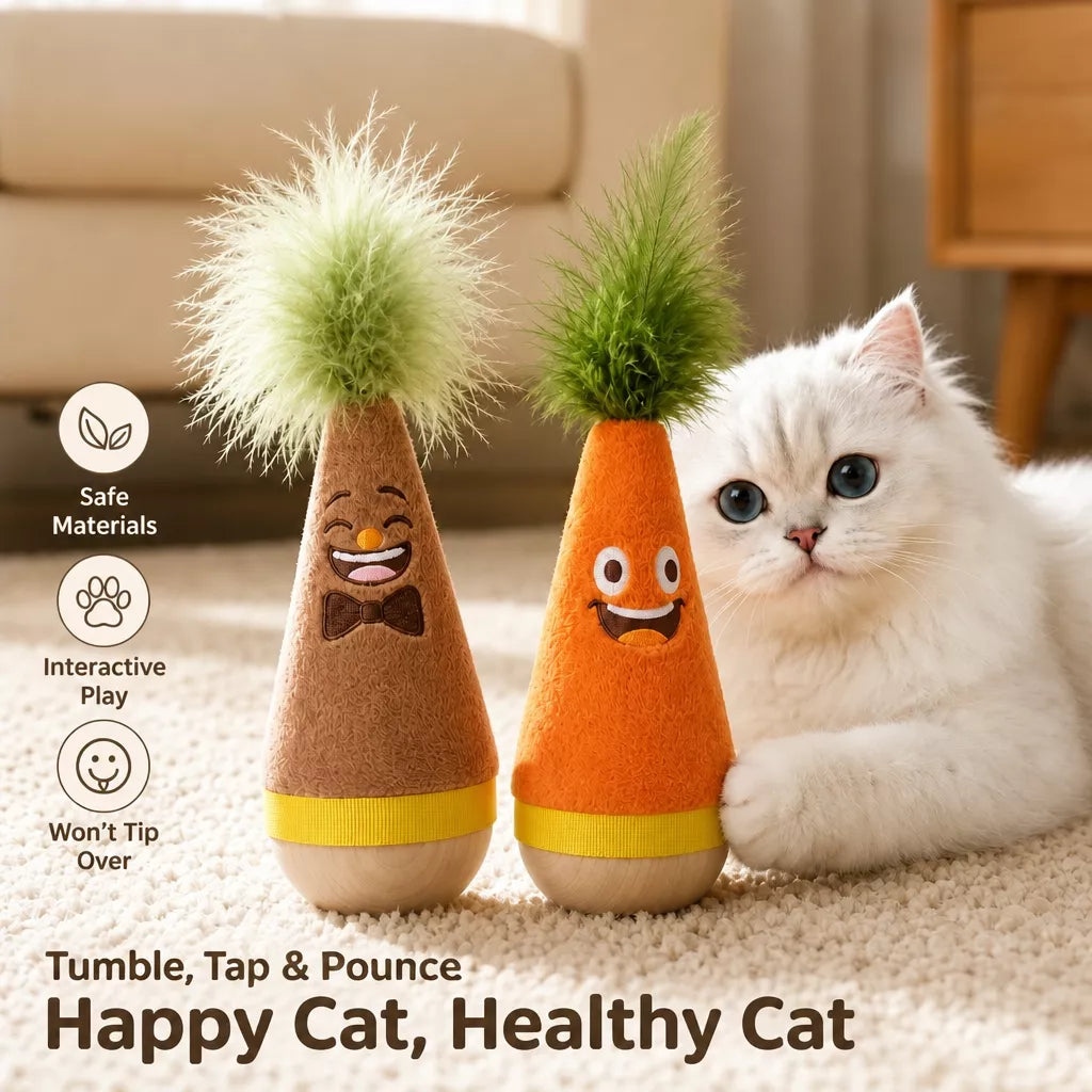 Self-Righting Foam Toy for Cats and Dogs