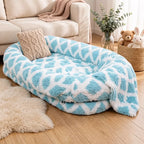 Giant Plush Bolster Dog Bed — design and construction details