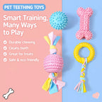 Silicone Dog Chew Toy – Ball, Bone & Rope Shapes