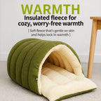 Semi-Enclosed Cat & Dog Bed with Removable Washable Cover